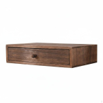 Puidust lauaorganisaator Kompaktne minisahtlitega kapp Korraldaja Mitme sahtliga hoidik Paulownia 1 Drawer brown