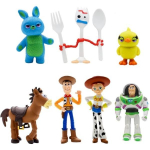 AjieQaQ Toy Story 4 Kujukeste Komplekt, 7 TK, Woody, Bo Peep, Buzz Lightyear, Forky, Part & J&auml;nes, 4-7 cm, Mitmev&auml;rviline