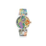 Swatch X MoMA New Yorgi Moodsa Kunsti Muuseumi Koost&ouml;&ouml; Kvartsikell Hope Unisex Kellad Lilla GZ349 Saffron