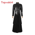 Morpheus Sandman rollim&auml;ngu must komplekt esinemiskost&uuml;&uuml;mid Halloweeni jaoks M black