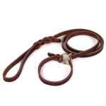 Reguleeritav Nahast Koera Libisev Rihm Libisev Kaelarihm Koerte Treeninguks T&otilde;mbamisvastane L&auml;mbamisvastane Libisev Kaelarihm Lemmiklooma Treeningrihm 140cm 180cm (brown,140cm (1.2cm)) pruun