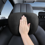 2 tk m&auml;luga puuvillane auto peatugi kaelatoega auto tarvikud istmeklass pehme universaalne reguleeritav auto padi kaelatoe padi must