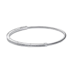 Pandora Signature Series Pav&eacute; pav&eacute; klassikaline 925 h&otilde;bedast s&uuml;nteetilise kuupmeetri tsirkooniumiga k&auml;ev&otilde;ru naistele 592313C01 h&otilde;be