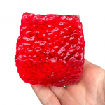 Mahlakas J&auml;&auml; Nahk Maltos Fidget M&auml;nguasi L&auml;ikiv Ruudukujuline Stressi Leevendav Pigistatav M&auml;nguasi Pehme Kuubik Aeglase Tagasil&ouml;&ouml;giga M&auml;nguasi S&otilde;brale Festivali Kingitused punane