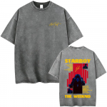 Pestud Vintage Rapper The Weeknd House of Balloons Klaaslaud T&uuml;drukute Graafilise Tr&uuml;kiga T-s&auml;rk Meeste Naiste Hip Hop Mood Pop Muusika T-s&auml;rk 2XL
