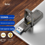 Netac US5 Kahe liidesega USB 3.2 Kaasaskantav pooljuhtketas 128GB