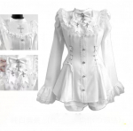 Jaapani gooti Lolita kleidisetid naistele Harajuku Y2k Vibu Pits Volangid Krae Minikleidid Naiste Elegantne Peokleit Armas Kleit XS