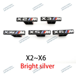 BMW M Power X5 X6 Esiv&otilde;re Embleem X3 X4 L&auml;ikiv Must Valge 3D ABS Logo X2 Performance M&auml;rk Auto V&auml;lisosa Tarvikud X2M h&otilde;be