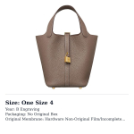 HERMES Picotin Lock 18 K&auml;ekott H056289CC18 One Size 4 gray