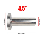 Universaalne reguleeritav 85mm 3,5 /98mm 4 /110mm 4,5 auto roostevaba kroom v&auml;ljalaske summuti summuti 4.5 Unadjustable