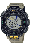 Pro Trek P&auml;ikesek&auml;iguline Kell Must [Casio] PRG-240-5JF roheline
