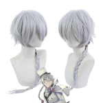 Nikolai Gogol Cosplay Kost&uuml;&uuml;m Anime Bungou BSD Hooaeg 4 Nikolai Cosplay Keep &Uuml;likond Parukas Halloween S&Other gray