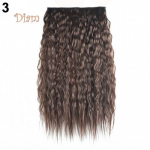 Tenfyer seksikas pika gradiendi v&auml;rviga pidulik naiste laineline lokkis juuksepikendus 60 cm tumepruun v&auml;rv