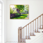 Huacani DIY 3D teemantmaal maastik tikandid rist&otilde;mblus kodukaunistus 25*35 cm