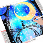 5D tikandid maalid kivist kleebitud DIY teemantmaalid maastiku ristpistes 20*20 cm