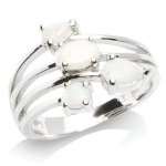 H&otilde;bes&otilde;rmus  Goddess Opal  H&otilde;bevalge (roodiumiga kaetud) - 14 mm 56 valge