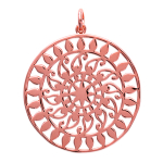 Les Tr&eacute;sors De Lily [L5749] - kullatud ripats  Carmen  roosa kuld - 30 mm kuld