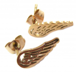 Les Tr&eacute;sors De Lily [P4343] - terask&otilde;rvar&otilde;ngad 'Les Ailes d'Ange' roosa kuld (kuldroosa) - 15x6 mm kuld
