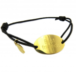 Les Tr&eacute;sors De Lily [P7256] - Disainer terasest k&auml;ev&otilde;ru 'Messages' kuldne (parimad s&otilde;brad) - 22x12 mm kuld