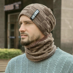 Uus meeste kootud m&uuml;ts Lisa karusnaha villane vooder Paks soe nokam&uuml;ts Stiilsed talvem&uuml;tsid meestele 54cm-62cm