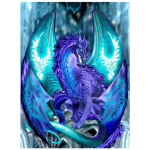 T&auml;ielik 5D-tehtud teemantmaal koomiks draakontikandid ristpistes kodukaunistusega k&auml;sitsi valmistatud kingitus 20X25CM