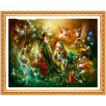 Tikandid 5D DIY Teemantmaaling Imedemaa Alice Cross Stitch Multifilm Rhinestone Decor Lastele kingitus 20X30CM
