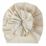 Suure lillega beebim&uuml;ts Pehmest puuvillast beebitarvikud Turban Kevadsuvi Lastele Nokam&uuml;ts beež