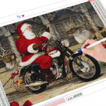 Teemantmaaling J&otilde;uluvana t&auml;ispuur K&auml;sit&ouml;&ouml; Uus saabumine Teemantikandiga joonisfilm Rhinestone'i komplekt j&otilde;ulukink Full Round 20X30CM