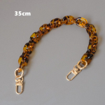 Uue moe naise k&auml;ekoti aksessuaaride osad Merevaigust akr&uuml;&uuml;lvaigust kett Luksuslik Leopard Rihm Naiste &Otilde;lg Armsad Sidurketid 35CM leopard