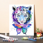 Maalimine numbrite j&auml;rgi L&otilde;uend Maalimine Dekompressioon Kodukaunistus K&auml;sitsi maalitud DIY digitaalne &otilde;limaal 40x50cm no frame