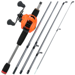 Sougayilangi uus, kaasaskantav 5-osaline 170 cm landi&otilde;nge ja 17+1BB s&ouml;&ouml;darulli komplekt Left hand oranž/must