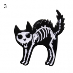 Talos Unisex Retro Bird Cat Skeleton Email Pross Pin Badge Denim Jope Kaelus M&auml;rk