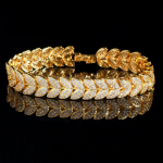 WWJ luksuslik AAA kuupmeetri tsirkooniumoksiidkollane kuldne lehekujuline k&auml;ev&otilde;ru kuld/kollane