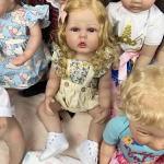 55 CM 3D Skin Skin Soft Touch 22 tolli kogu kehaga silikoonist Reborn Baby Doll T&uuml;drukutele Vannim&auml;nguasja S&uuml;nnip&auml;evakingitus