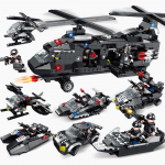 700 tk Linnapolitsei 6 in 2 Merev&auml;e Swat Transporter meeskonna helikopteri mudelid minifiguurid ehitusklotsid lapsed klotsid Harivad m&auml;nguasi poisile kingitused
