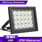 Professionaalne turvakaamera valgusti 20 tk LED-ide &ouml;ine n&auml;gemine laia nurgaga pikamaa v&auml;litingimustes