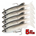 1/3/5 tk Soft Jig silikoonist kalap&uuml;&uuml;gi landid Kunstlik s&ouml;&ouml;t Bassi kalap&uuml;&uuml;gis&ouml;&ouml;t Lahe p&uuml;&uuml;gitarvikud mage- ja merevee jaoks 5pcs
