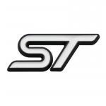 3D metallist ST auto rooliratta embleemi kleebis ST Focus x 2 3 Kuga FIESTA MONDEO VIGNALE ECOBOOST KUGA Auto Car Styling jaoks