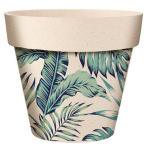 Les Tr&eacute;sors De Lily [A2081] - 'Tropical' bambusest taimepott roheline beež - 7x6 cm roheline