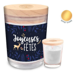 Les Tr&eacute;sors De Lily [A3723] - Merev&auml;rvi  Happy Holidays  l&otilde;hnak&uuml;&uuml;nal - 92x70 mm (vanilje) mitmev&auml;rviline