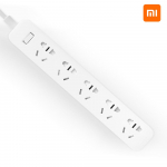 Xiaomi vooluriba maandatud liigpingekaitsega, 5 pistikupesa ja lamepistikuga PowerPort valge