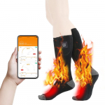 Elektrilised soojendusega sokid meestele Naistele APP Control Laetavad soojendussokid Battery Power Winter must