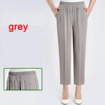 XL-8XL Summer Ice Silk Fat Mother p&uuml;ksid Keskealised vananaiste p&uuml;ksid vanaema lahtised p&uuml;ksid suured 5XL hall