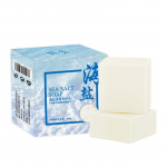 100g meresoola seebipuhastusvahend vistrikupooride eemaldamiseks akneravi kitsepiima niisutav n&auml;opesu seebialus, nahahooldus