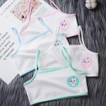 4PC T&uuml;drukute Teismeliste Aluspesu Laste Puuvillane Treeningrinnahoidja Lapsed Teismelistele Puberteedieas Crop 8&ndash;14-aastased one size