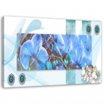 L&otilde;uenditr&uuml;kk Orchid Abstract Blue 60x40 sinine