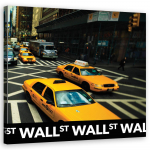 L&otilde;uendiprint Taxi New York City 30x30 mitmev&auml;rviline