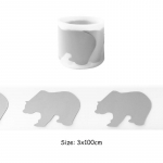 Karud H&otilde;bedased helkurplaastrid Triikraud riidest M&uuml;tsikott Parches Ropa Riided Kleebised Kapuutsid DIY Soojus&uuml;lekanne triigitavad &uuml;lekanded 3x100cm