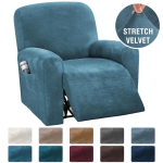 Stretch lamamistooli kate Pehme sametine Lazy Boy tugitoolikatted Elastsed libisemiskindlad k&otilde;ikeh&otilde;lmavad diivanikatted elutuppa 4 PCS