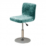 Shining Fabric Club P&ouml;&ouml;rdtooli kate V&auml;ikese suurusega L&uuml;hike Selg Baaritoolid Katte Kuld Teemant Velvet Kodukaunistuse Taburetist Istme kate 1 piece paabulinnu sinine v&auml;rv